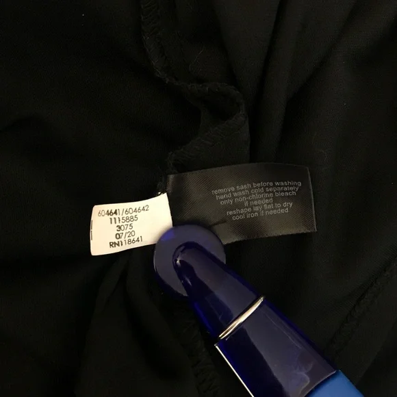 Lane Bryant Brand Black Multi Ditsy Floral Shimmer Maxi Dress + size 20 in EUC - Picture 16 of 16